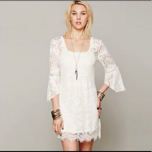 White Lace Free People Dress - Picture 1 of 3